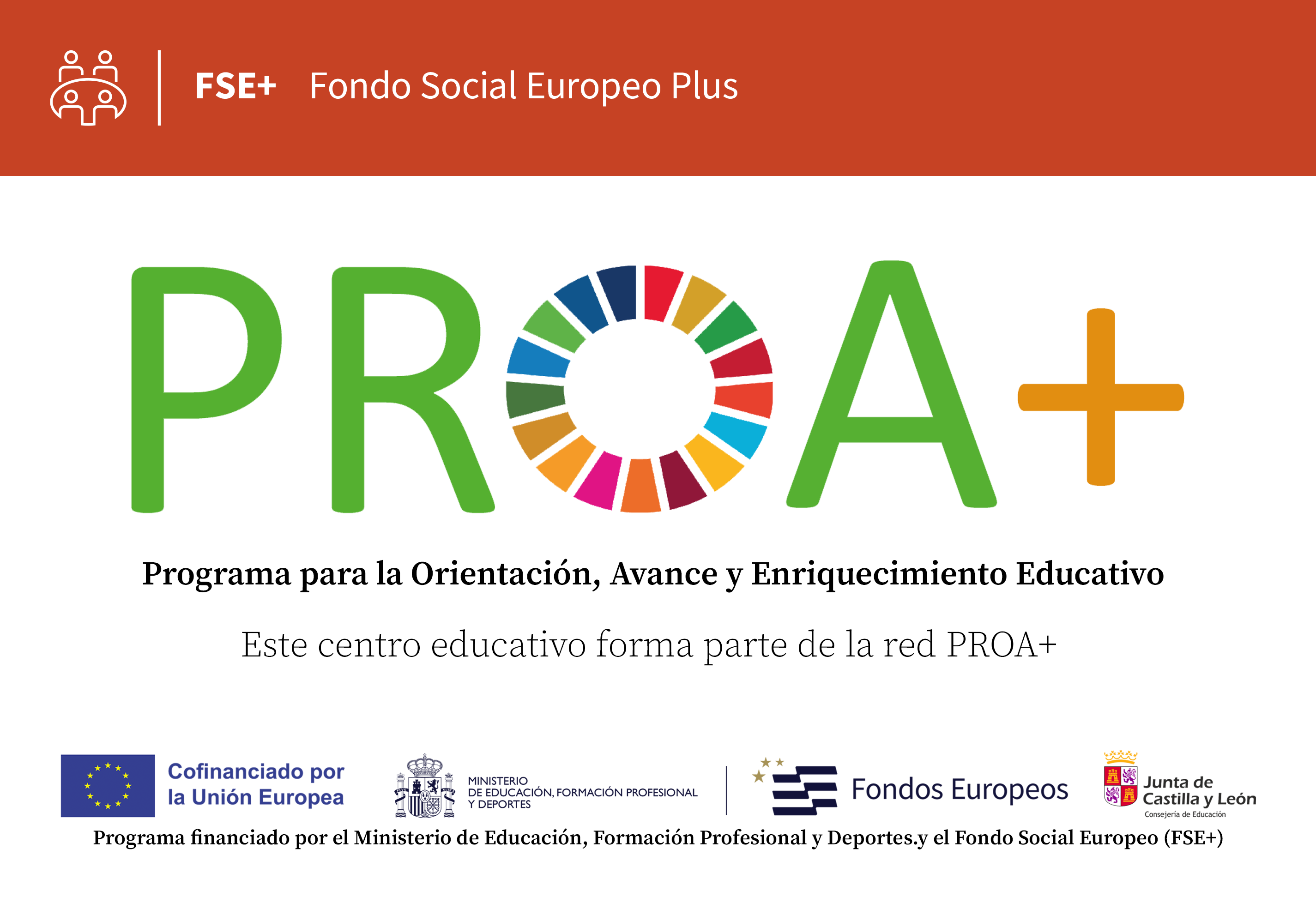Cartel centros PROA +