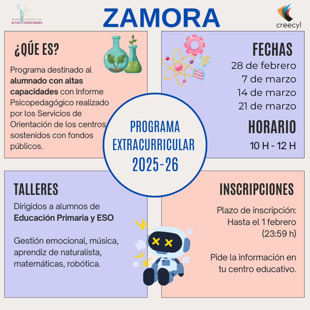 2025-26 Zamora Programa extracurricular