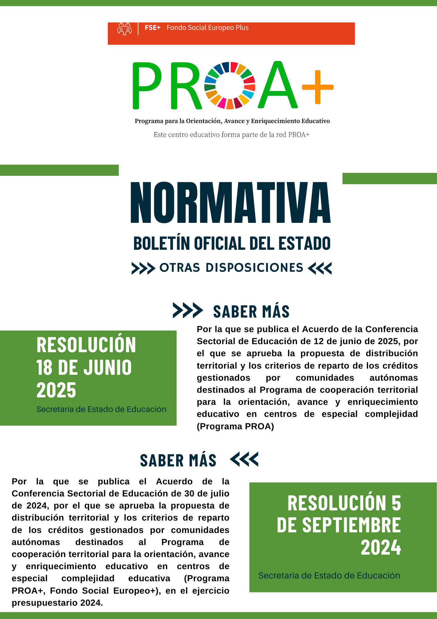 Normativa BOE PROA