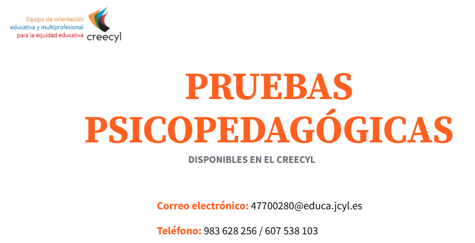 Pruebas psicopedagógicas mayo 2026